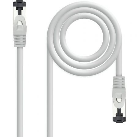 CABLE DE RED LATIGUILLO SSTP CAT8.1 AWG26 0.5 M GRIS NANOCABLE CABLE DE RED LATIGUILLO SSTP CAT8.1 AWG26 0.5 M GRIS NANOCABLE